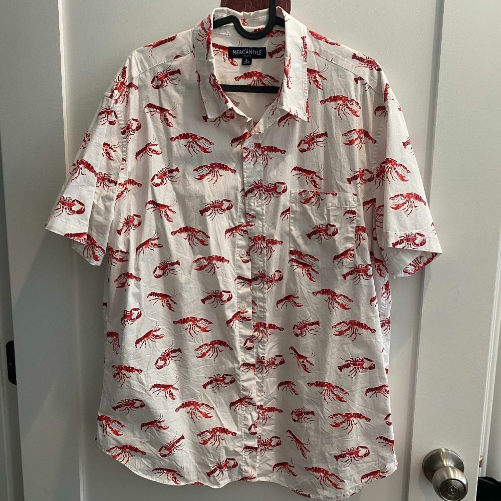 J. Crew Lobster Hawaiian Shirt